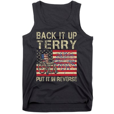 Back It Up Terry Put It In Reverse Firework Usa 4th Of July Tank Top