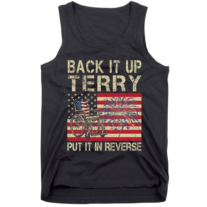 Back It Up Terry Put It In Reverse Firework Usa 4th Of July Tank Top