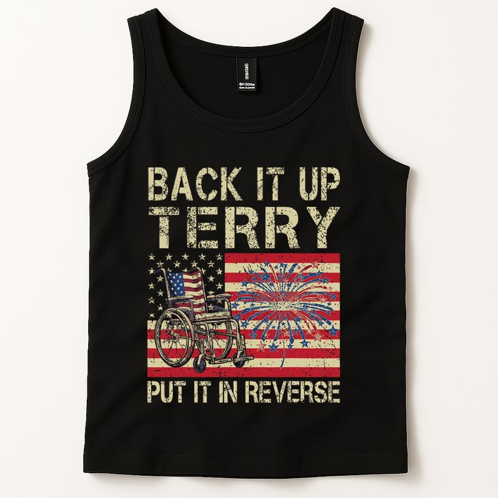 Back It Up Terry Put It In Reverse Firework Usa 4th Of July Tank Top
