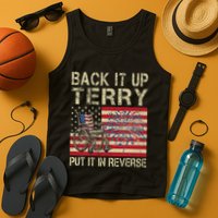 Back It Up Terry Put It In Reverse Firework Usa 4th Of July Tank Top