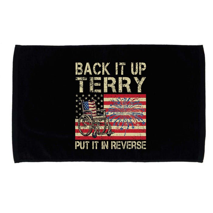 Back It Up Terry Put It In Reverse Firework Usa 4th Of July Microfiber Hand Towel