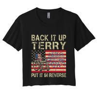 Back It Up Terry Put It In Reverse Firework Usa 4th Of July Crop Top