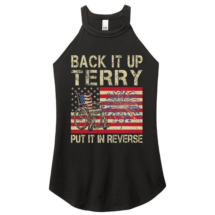 Back It Up Terry Put It In Reverse Firework Usa 4th Of July Women's Perfect Tri Rocker Tank