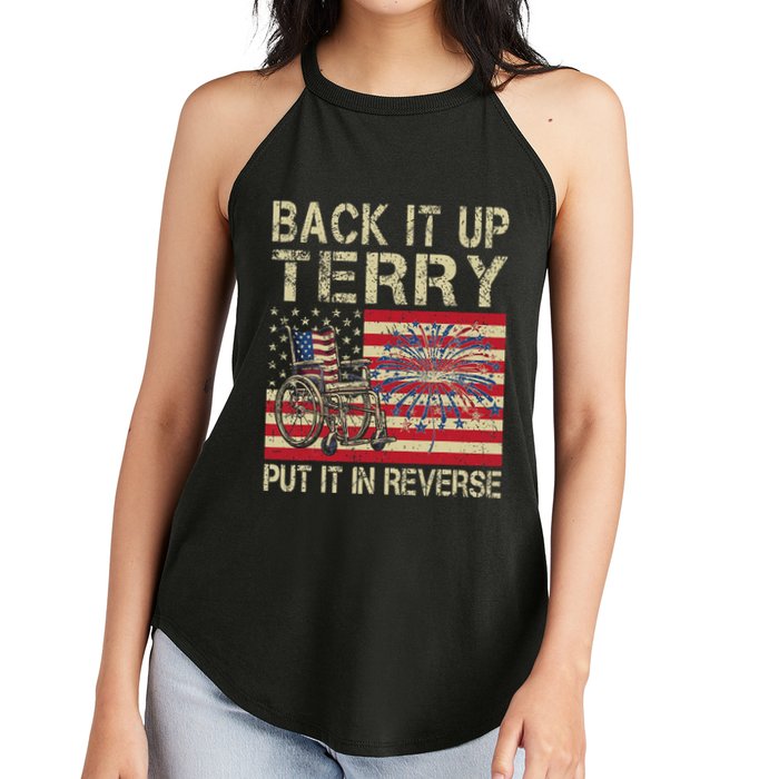 Back It Up Terry Put It In Reverse Firework Usa 4th Of July Women's Perfect Tri Rocker Tank