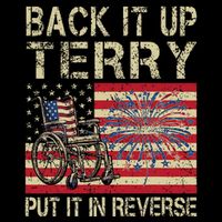 Back It Up Terry Put It In Reverse Firework Usa 4th Of July Women's V-Neck T-Shirt