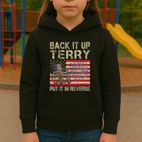 Back It Up Terry Put It In Reverse Firework Usa 4th Of July Kids Hoodie