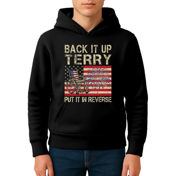 Back It Up Terry Put It In Reverse Firework Usa 4th Of July Kids Hoodie