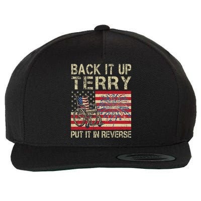 Back It Up Terry Put It In Reverse Firework Usa 4th Of July Wool Snapback Cap