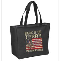 Back It Up Terry Put It In Reverse Firework Usa 4th Of July Zip Tote Bag