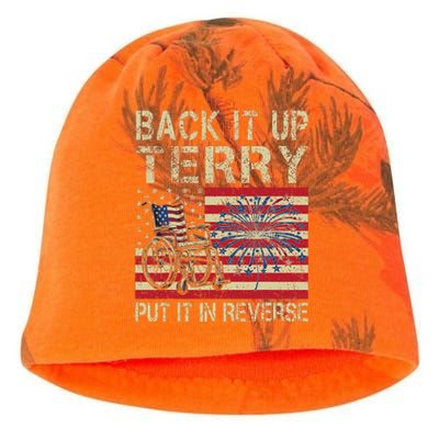 Back It Up Terry Put It In Reverse Firework Usa 4th Of July Kati - Camo Knit Beanie