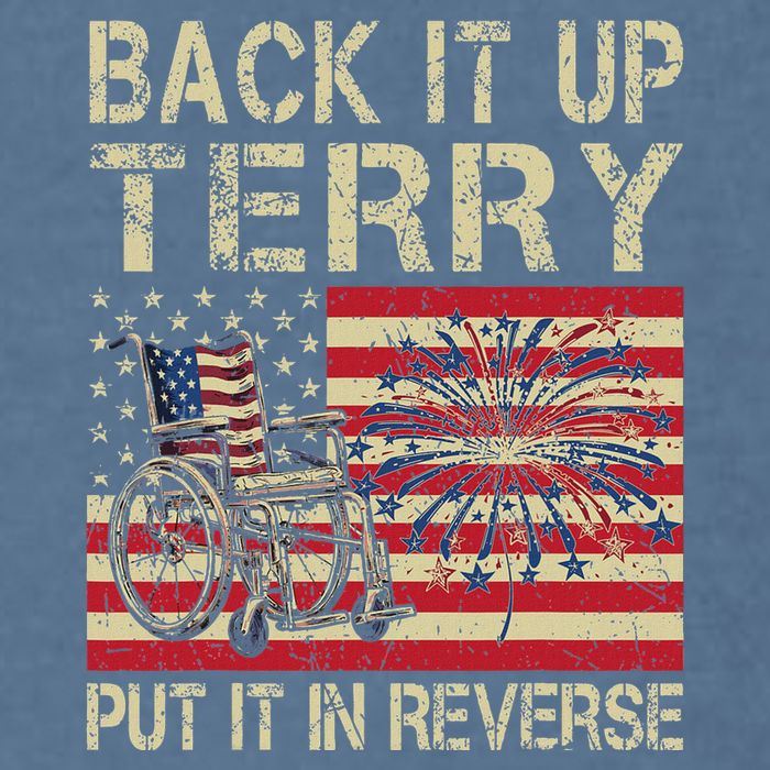 Back It Up Terry Put It In Reverse Firework Usa 4th Of July Garment-Dyed Sweatshirt