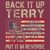 Back It Up Terry Put It In Reverse Firework Usa 4th Of July 16oz Travel Tumbler