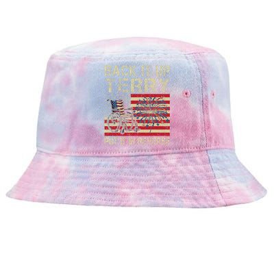 Back It Up Terry Put It In Reverse Firework Usa 4th Of July Tie-Dyed Bucket Hat