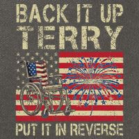 Back It Up Terry Put It In Reverse Firework Usa 4th Of July Cotton Canvas Backpack