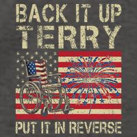 Back It Up Terry Put It In Reverse Firework Usa 4th Of July Vector Backpack