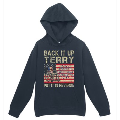 Back It Up Terry Put It In Reverse Firework Usa 4th Of July Urban Pullover Hoodie