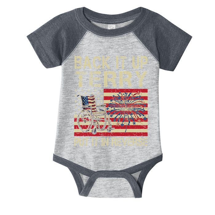 Back It Up Terry Put It In Reverse Firework Usa 4th Of July Infant Baby Jersey Bodysuit