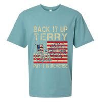 Back It Up Terry Put It In Reverse Firework Usa 4th Of July Sueded Cloud Jersey T-Shirt