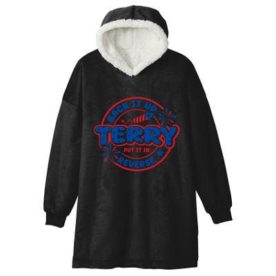 Back It Up Terry Put It In Reverse 4th Of July Fireworks Hooded Wearable Blanket