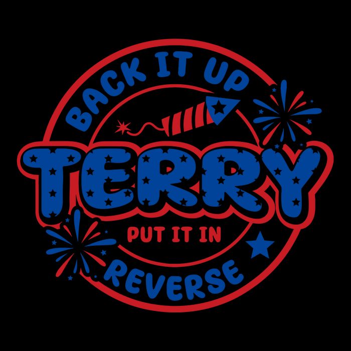 Back It Up Terry Put It In Reverse 4th Of July Fireworks 16 in Basic Backpack