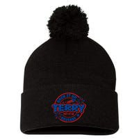 Back It Up Terry Put It In Reverse 4th Of July Fireworks Pom Pom 12in Knit Beanie
