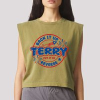 Back It Up Terry Put It In Reverse 4th Of July Fireworks Garment-Dyed Women's Muscle Tee