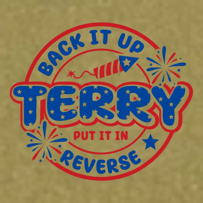 Back It Up Terry Put It In Reverse 4th Of July Fireworks Garment-Dyed Women's Muscle Tee