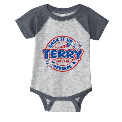 Back It Up Terry Put It In Reverse 4th Of July Fireworks Infant Baby Jersey Bodysuit