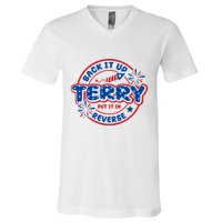 Back It Up Terry Put It In Reverse 4th Of July Fireworks V-Neck T-Shirt