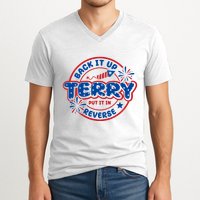 Back It Up Terry Put It In Reverse 4th Of July Fireworks V-Neck T-Shirt