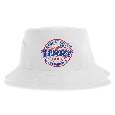 Back It Up Terry Put It In Reverse 4th Of July Fireworks Sustainable Bucket Hat