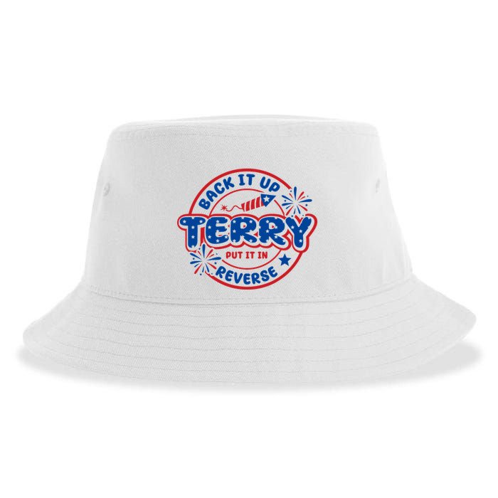 Back It Up Terry Put It In Reverse 4th Of July Fireworks Sustainable Bucket Hat