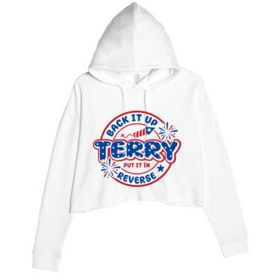 Back It Up Terry Put It In Reverse 4th Of July Fireworks Crop Fleece Hoodie