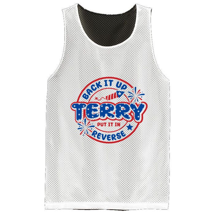 Back It Up Terry Put It In Reverse 4th Of July Fireworks Mesh Reversible Basketball Jersey Tank