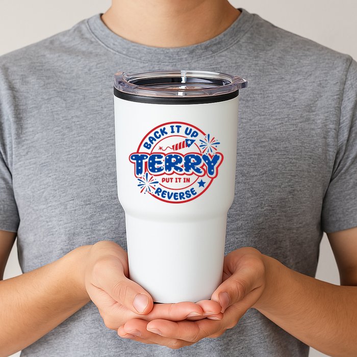 Back It Up Terry Put It In Reverse 4th Of July Fireworks Tumbler