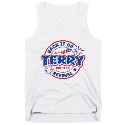 Back It Up Terry Put It In Reverse 4th Of July Fireworks Tank Top