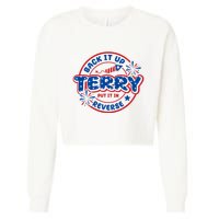 Back It Up Terry Put It In Reverse 4th Of July Fireworks Cropped Pullover Crew
