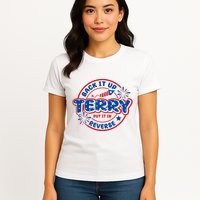 Back It Up Terry Put It In Reverse 4th Of July Fireworks Womens T-Shirt
