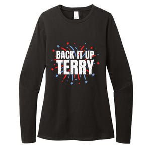 Back It Up Terry Funny 4th Of July Fireworks Womens CVC Long Sleeve Shirt