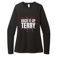 Back It Up Terry Funny 4th Of July Fireworks Womens CVC Long Sleeve Shirt