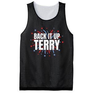 Back It Up Terry Funny 4th Of July Fireworks Mesh Reversible Basketball Jersey Tank