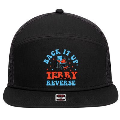 Back It Up Terry Put It In Reverse 7 Panel Mesh Trucker Snapback Hat