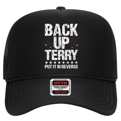 Back It up Terry Put It in Reverse 4th of July Independence High Crown Mesh Back Trucker Hat