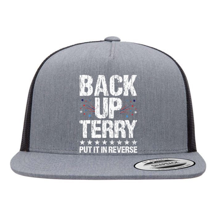 Back It up Terry Put It in Reverse 4th of July Independence Flat Bill Trucker Hat