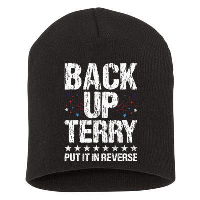 Back It up Terry Put It in Reverse 4th of July Independence Short Acrylic Beanie