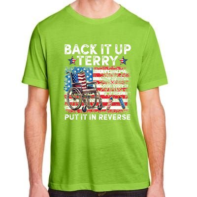 Back It Up Terry Put It In Reverse Firework 4th Of July Adult ChromaSoft Performance T-Shirt