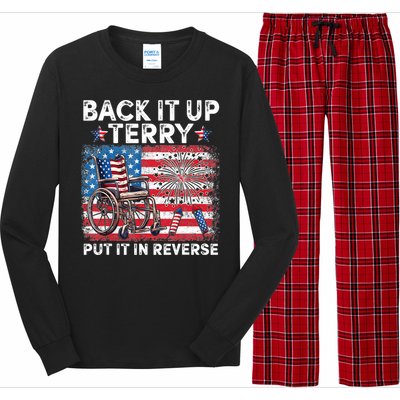 Back It Up Terry Put It In Reverse Firework 4th Of July Long Sleeve Pajama Set