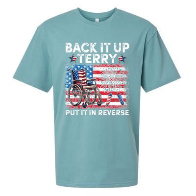 Back It Up Terry Put It In Reverse Firework 4th Of July Sueded Cloud Jersey T-Shirt