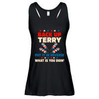 Back It Up Terry Put It In Reverse July 4th Fireworks Terry Ladies Essential Flowy Tank