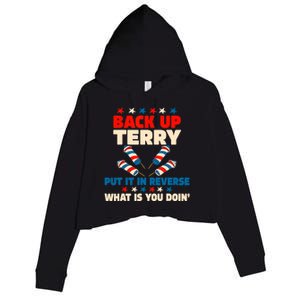 Back It Up Terry Put It In Reverse July 4th Fireworks Terry Crop Fleece Hoodie